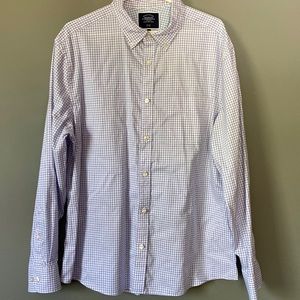 Charles Tyrwhitt Button-Down Collar Non-Iron Oxford Twin Check Shirt men’s XL